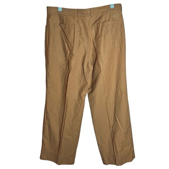 Horny Toad Khaki Tan Cropped Drawstring Cotton Blend Pants, Size 10 - Picture 2 of 14